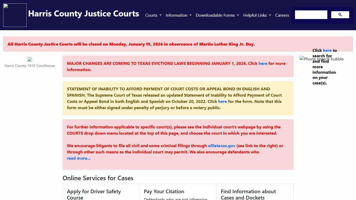 Harris County Justice of the Peace Courts